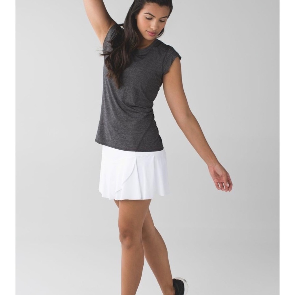 Lululemon Play Off The Pleats Skirt Off White Tennis Golf Skort Size 8 - Picture 8 of 10